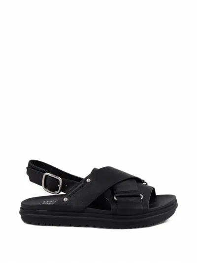 Emu Australia Faye Flat Sandals In Black