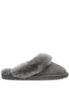 Emu Australia Jolie Fur Trim Slippers In Gold