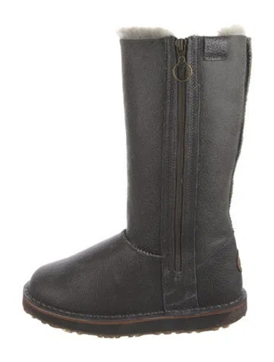 Pre-owned Emu Australia Leather Boots In Black