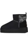Emu Australia Logo-patch Ankle Boots In Black