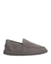 Emu Australia Man Loafers Grey Size 9 Shearling In Grey