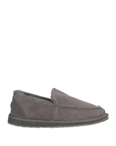 Emu Australia Man Loafers Grey Size 9 Shearling