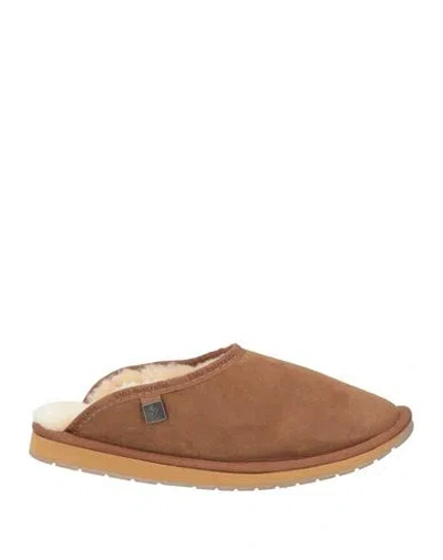 Emu Australia Man Mules & Clogs Camel Size 9 Shearling In Brown