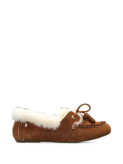 Emu Australia Martina Shearling-lined Loafers In Brown