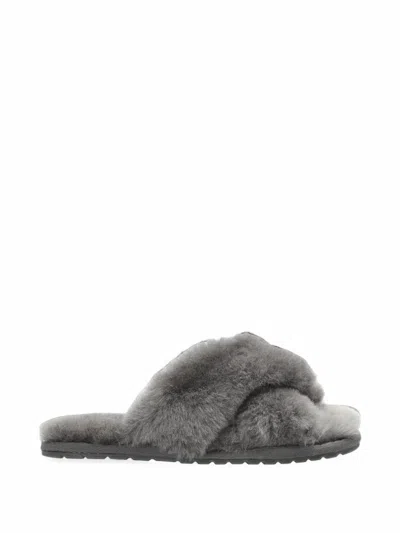 Emu Australia Mayberry Crossover Slippers In Gray