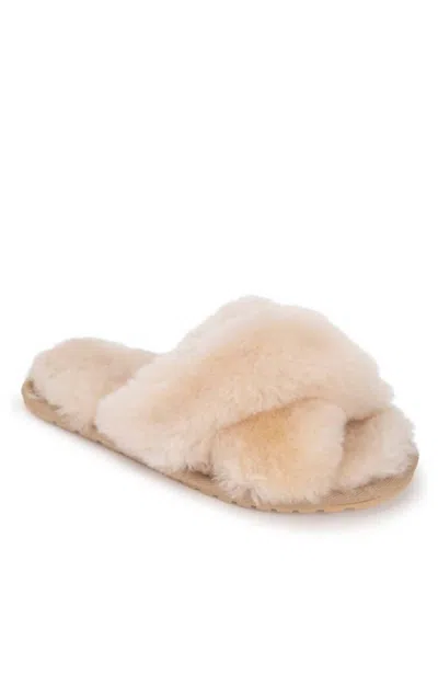 Emu Australia Natural Mayberry Sheepskin Slippers In White