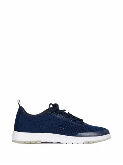 Emu Australia Miki Perforated-knit Sneakers In Black
