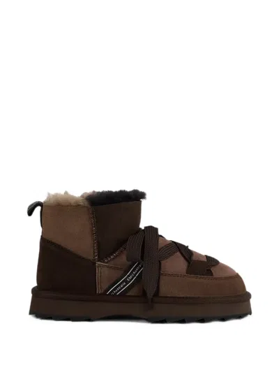 Emu Australia Patchwork Ankle Boots In Brown