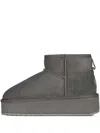 Emu Australia Platform Sheepskin-lined Boots In Gray