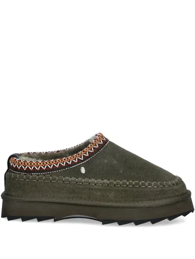 Emu Australia Sharky Adventure Scuff Slippers In Green