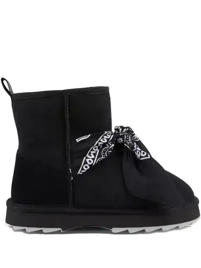 Emu Australia Sharky Bandana-detail Boots In Black