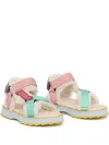 Emu Australia Shearling Flat Sandals In Multi