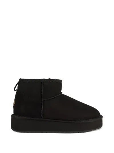 Emu Australia Stinger Micro Flatform 2.0 Ankle Boots In Black