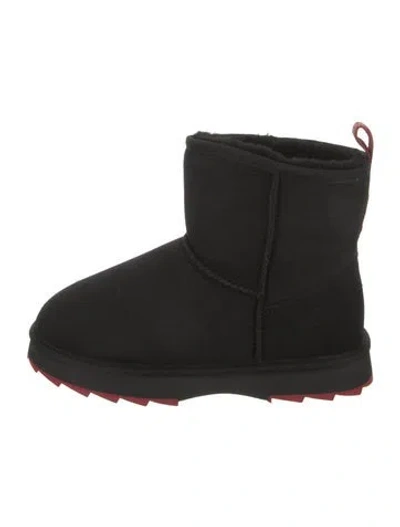 Pre-owned Emu Australia Suede Boots In Black