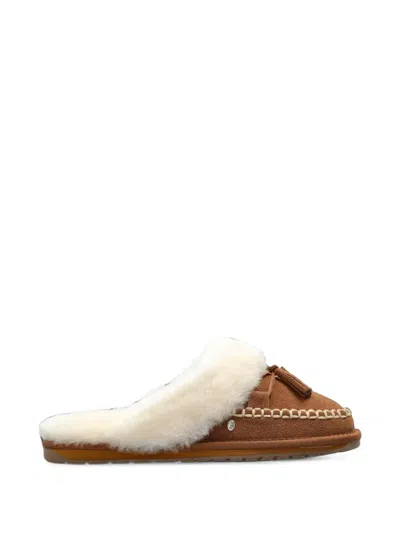 Emu Australia Tahnee Tassel-detail Shearling-trim Slippers In Multi