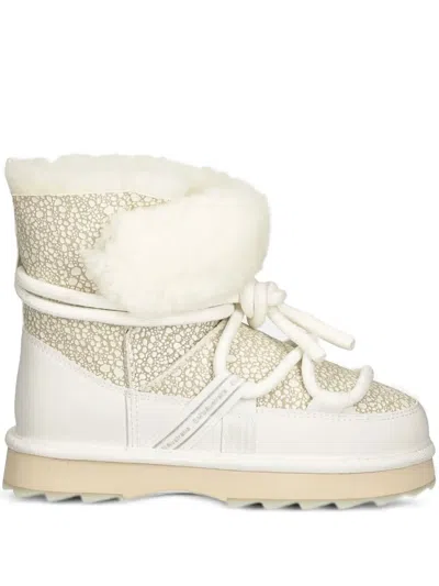 Emu Australia Waddi Lace-up Leather Boots In Neutral
