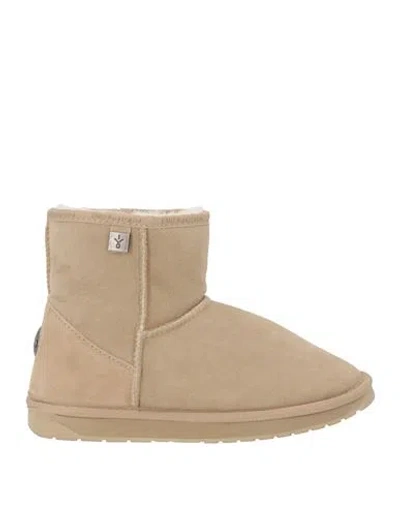 Emu Australia Woman Ankle Boots Beige Size 7 Leather In Neutral
