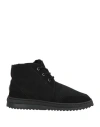 Emu Australia Woman Ankle Boots Black Size 11 Shearling In Black