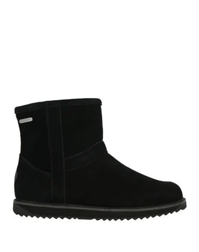 Emu Australia Woman Ankle Boots Black Size 6 Leather