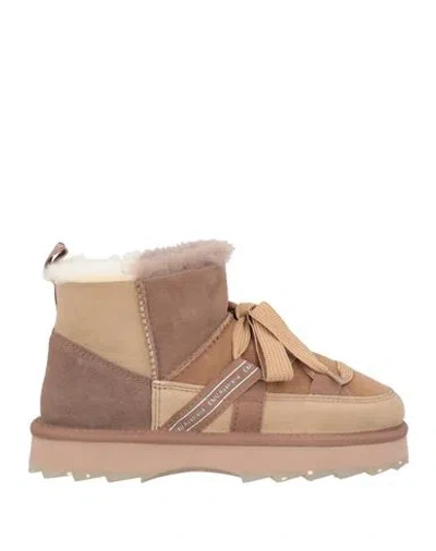 Emu Australia Woman Ankle Boots Camel Size 6 Leather In Brown
