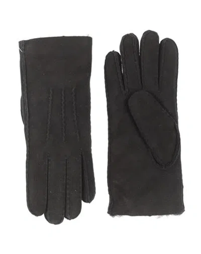 Emu Australia Woman Gloves Black Size Xs/s Soft Leather