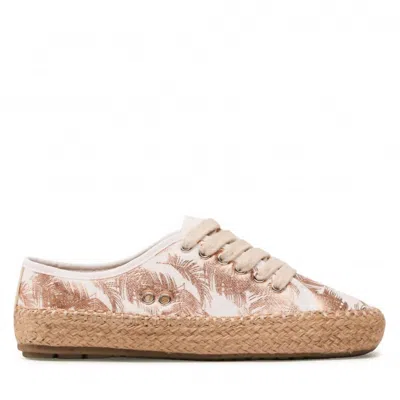 Emu Australia Women's Agonis Espadrille Trainers In White Palm In Beige