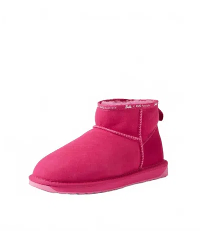Emu Australia Women's Barbie Stinger Micro Boot In Barbie Pink / Rose
