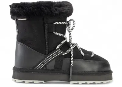 Pre-owned Emu Australia Women's  Blurred Boot Sneakers In Black