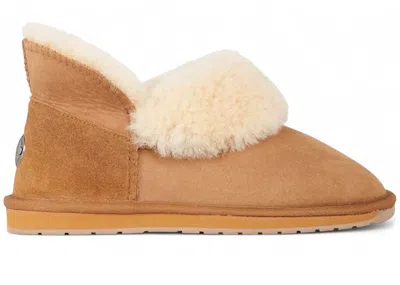 Pre-owned Emu Australia Women's  Platinum Mintaro Boot Sneakers In Chestnut In Brown