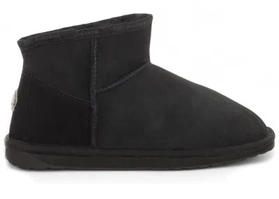 Pre-owned Emu Australia Women's  Platinum Slim Darling Boot Sneakers In Black