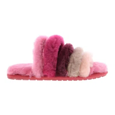 EMU AUSTRALIA WOMEN'S MANNIKIN SLIPPERS IN MINERAL RED/ROUGE MINERAL