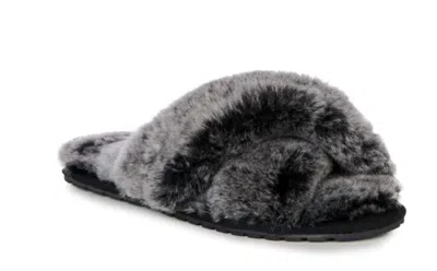 Emu Australia Women's Mayberry Frost Slipper In Black In Gray