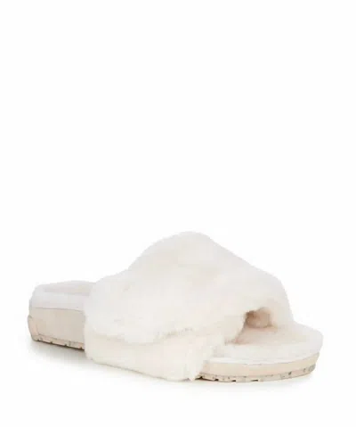 Emu Australia Women's Musica Adjustable Sheepskin Slide Slipper In Natural In White