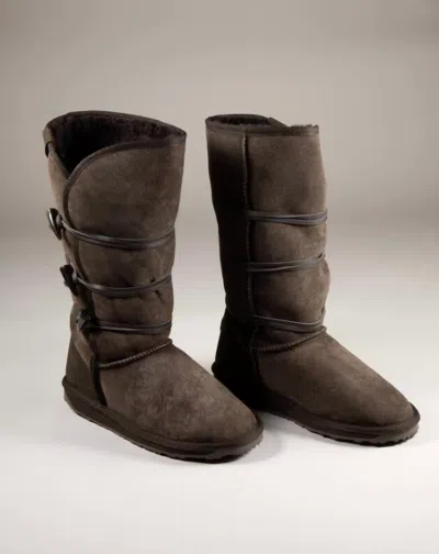 Emu Australia Women's Paddington Boot In Chocolate In Gold
