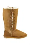 Emu Australia Women's Platinum Hi Lace Boot In Chestnut In Pink