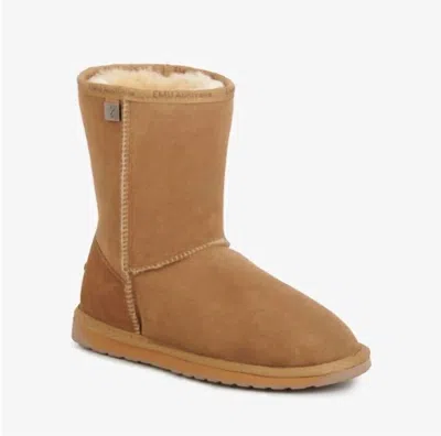 Emu Australia Women's Platinum Stinger Slim Lo Boot In Chestnut In Pink