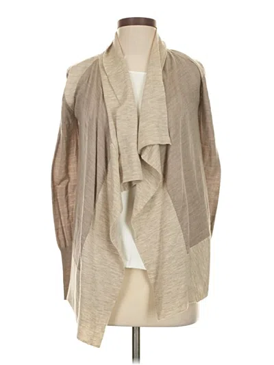 Pre-owned Emu Australia Wool Cardigan Sweater In Tan