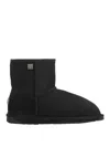 Emu Black Boots In Animal Print