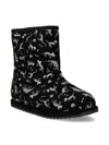 Emu Dinosaur-print Boots In Black