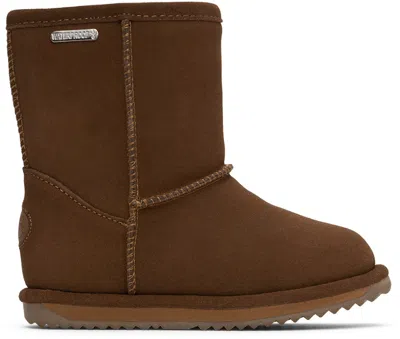 Emu Kids Brown Brumby Lo Boots In Oak