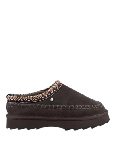 Emu Green Sandals In Brown