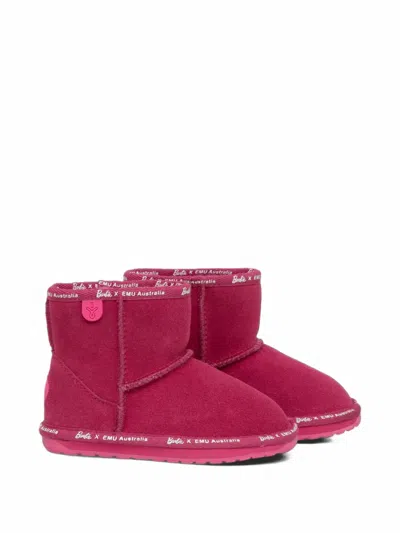 Emu Kids' X Barbie™ Stinger Micro Logo-tape Boots In Pink