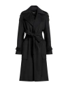 Emy-ò Female Woman Coat Black Size 12 Polyester In Black