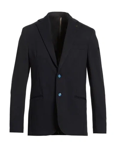 En Avance Man Blazer Midnight Blue Size 44 Viscose, Polyamide, Elastane