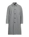 En Avance Man Coat Grey Size 40 Polyester, Viscose In Grey