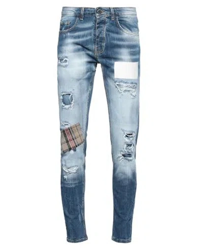 En Avance Man Jeans Blue Size 30 Cotton, Elastane