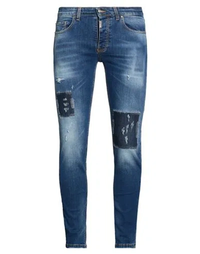 En Avance Man Jeans Blue Size 33 Cotton, Elastane