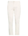 En Avance Man Pants Beige Size 34 Cotton, Elastane In White
