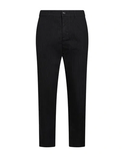 En Avance Man Pants Black Size 38 Polyester, Cotton, Elastane