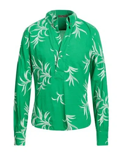 En Avance Man Shirt Green Size Xl Cotton